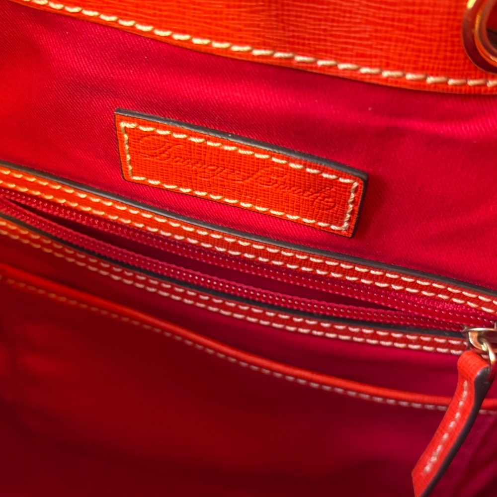 Dooney & Bourke Saffiano Kendall Crossbody Fall Tomato Bag Purse NEW - Picture 5 of 16